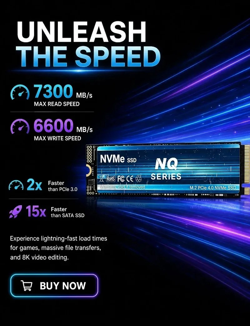 SSD-накопитель серии NQ NVMe 2 – обзор и цена M.2 Nvme 4Tb Pcie 4.0 Ssd