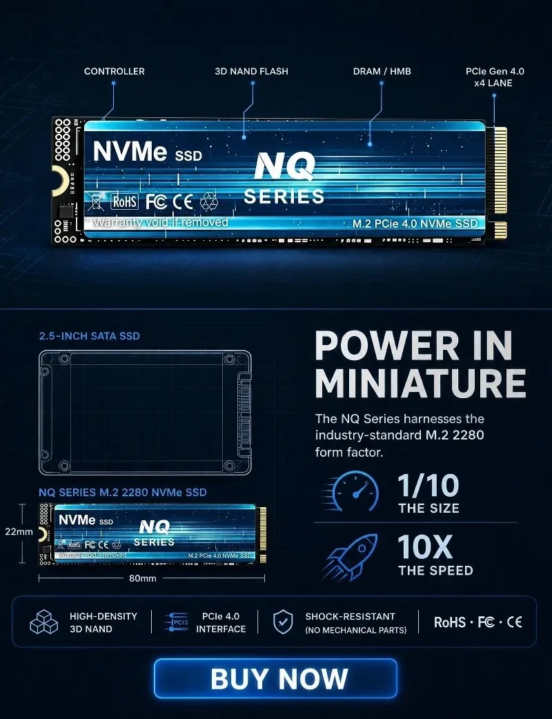 SSD-накопитель серии NQ NVMe 2 – обзор и цена M.2 Nvme 4Tb Pcie 4.0 Ssd