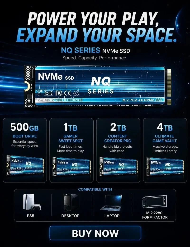 SSD-накопитель серии NQ NVMe 2 – обзор и цена M.2 Nvme 4Tb Pcie 4.0 Ssd